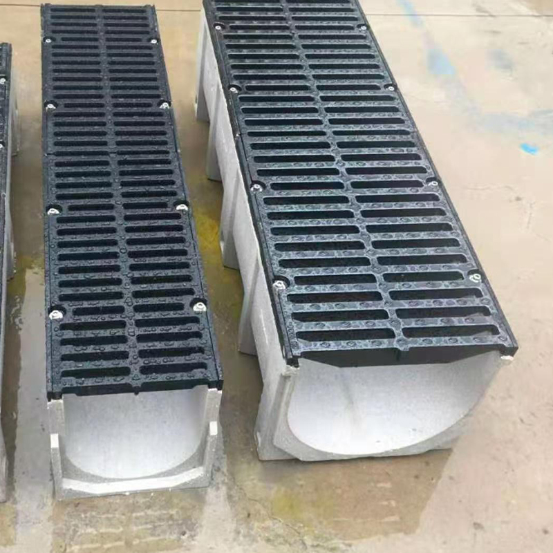 Linjära duktilt järn dräneringsgaller